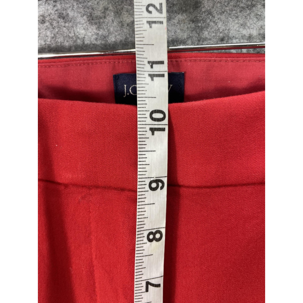 J.CREW Pants Womens 6 Red Kelsey Crop Straight Twill Stretch Casual Work Office - Picture 6 of 11